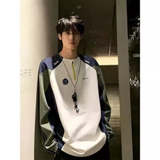 骑行服亨利领长袖t恤新款潮牌休闲打底衫A157B-T280-特P43，男装T恤，电商A157B