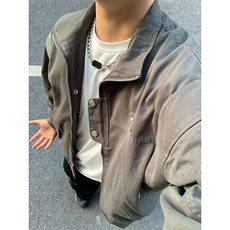 特P95无差价新款潮流百搭拉链春秋夹克外套-HJ5725男模外景，男装夹克，电商A003