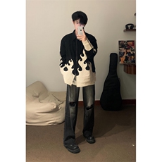 【有货】火焰灯芯绒外套男高级感美式夹克JK7801LL-特P70，男装夹克，星座1007（原301D）