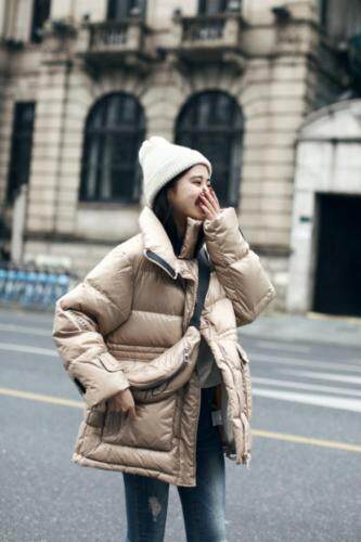 谦度冬装羽绒D305，女装，谦度