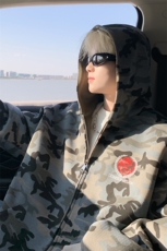 ！2025秋冬新款男士重磅迷彩卫衣重工刺绣情侣外套WY52特P65，男装卫衣，电商B220