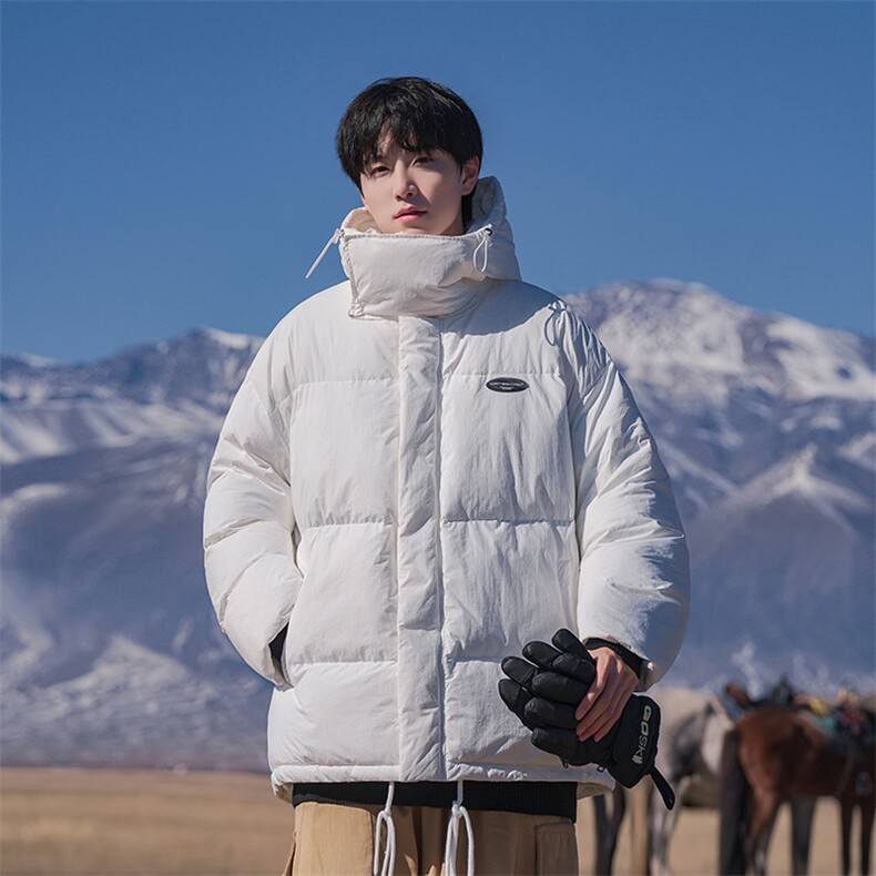 羽绒服男冬季2025新款防水短款羽绒衣防寒白鸭绒外套P195X328，男装羽绒服，星座803