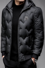 羽绒服冬季男装90%白鸭绒羽绒服立领加厚时尚青年外套HP8805-P305，男装羽绒服，星座1105-3