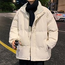 ！2023秋冬新款男士加绒加厚纯色棉衣情侣棉服外套MY100特P75，男装棉衣，电商B220