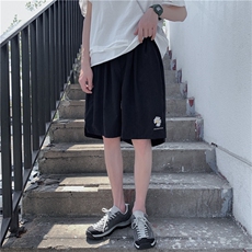夏季韩版ins工装休闲短裤男印花宽松情侣潮五分裤d.8，男装休闲裤，星座1008