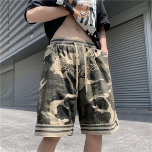 夏季迷彩宽松舒适短裤带抽绳  p38图片