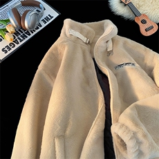 冬季新款棉服仿兔毛棉衣潮牌立领外套夹棉保暖D3124-TP95168，男装棉衣，电商A102