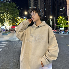 珍珠连帽卫衣潮牌男款休闲情侣外套秋冬XZ225-3-WY11-P55控855，男装卫衣，星座225-3