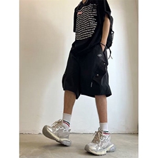 V152-P35美式户外机能风工装裤夏季新款宽松休闲速干运动五分裤，男装牛仔裤，星座911-1