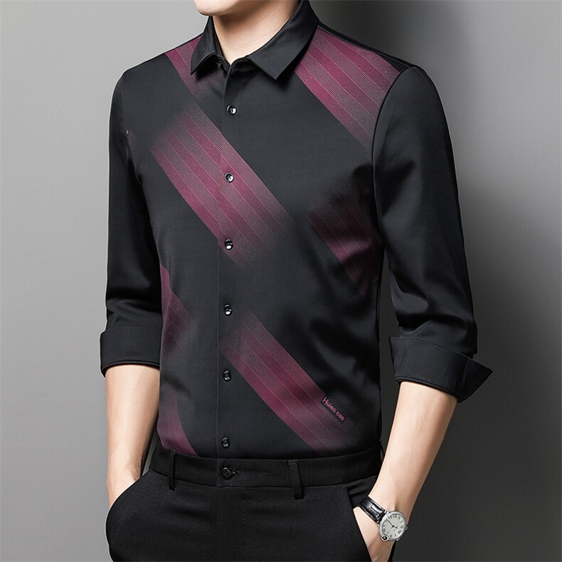CA21192钱塘2020-2中年男士商务休闲冬季厚款加绒衬衣百搭P82,男装衬衫,钱塘207-2