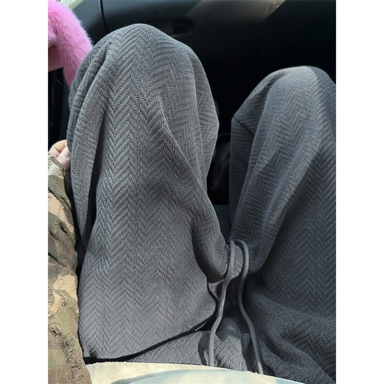420g高克重肌理感雪尼尔人字纹宽松休闲裤男K5779-特P45控88,男装休闲裤,电商A001