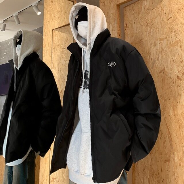 男女小牛津防水简约棉袄棉服气质慵懒流行百搭棉服 MY137图片