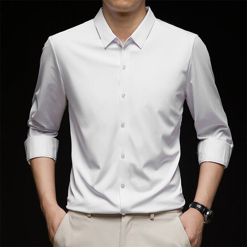 图无痕长袖衬衫时尚打底衫好面料不起球不掉色主推款6011-P30,男装衬衫,星座1706