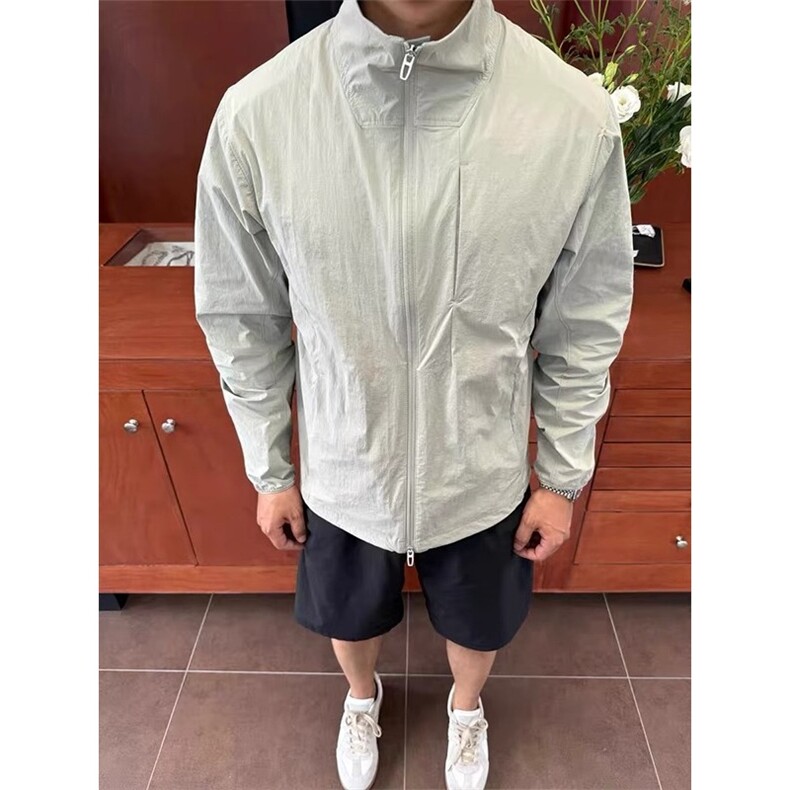 美式高街立体剪裁运动防晒拉链外套夏季户外男士长袖立领夹克潮,男装夹克,星座506A