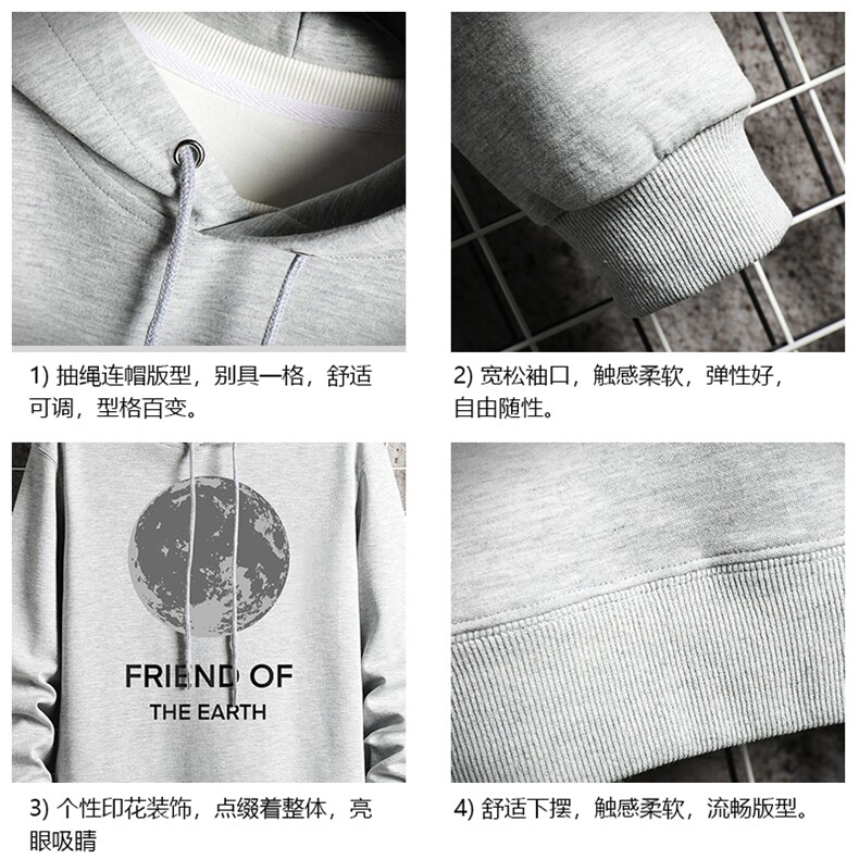 WY2254-P35纯连帽卫衣男大码运动帽衫宽松薄网格,男装卫衣,电商A040A