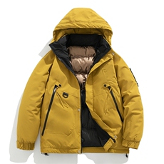 新款棉服石墨烯内里连帽加厚冬装情侣装韩版宽松棉袄MY8852-P105，男装棉衣，电商A128