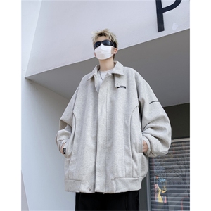 春季新款立领开衫夹克男港风ins潮牌宽松百搭休闲外套 W8094-P52图片
