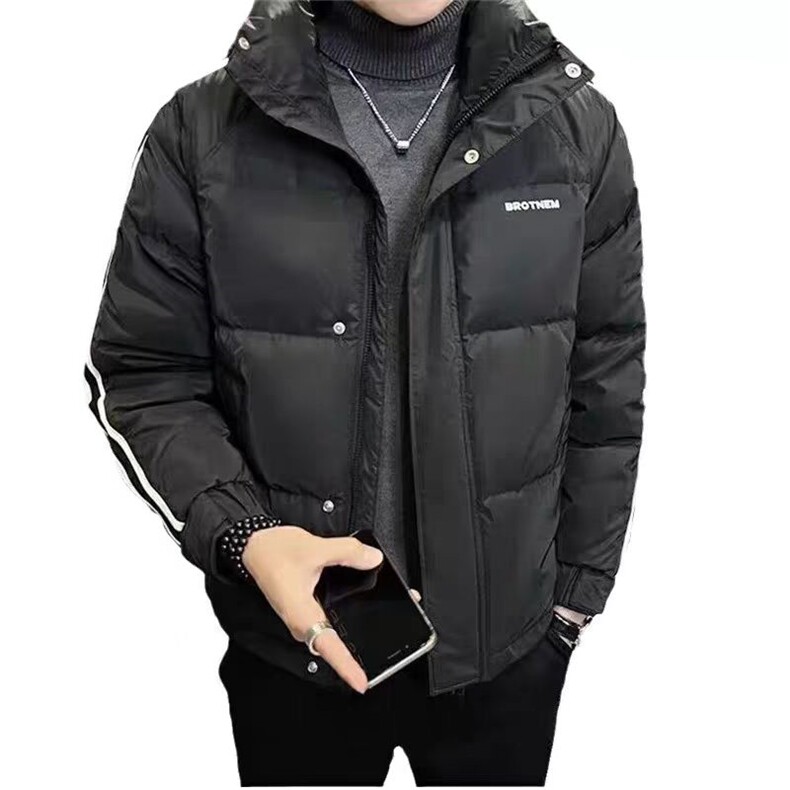 (网图)印花加厚白鸭绒羽绒服短款保暖时尚防寒313B-YJ8016-P90,男装羽绒服,星座313B