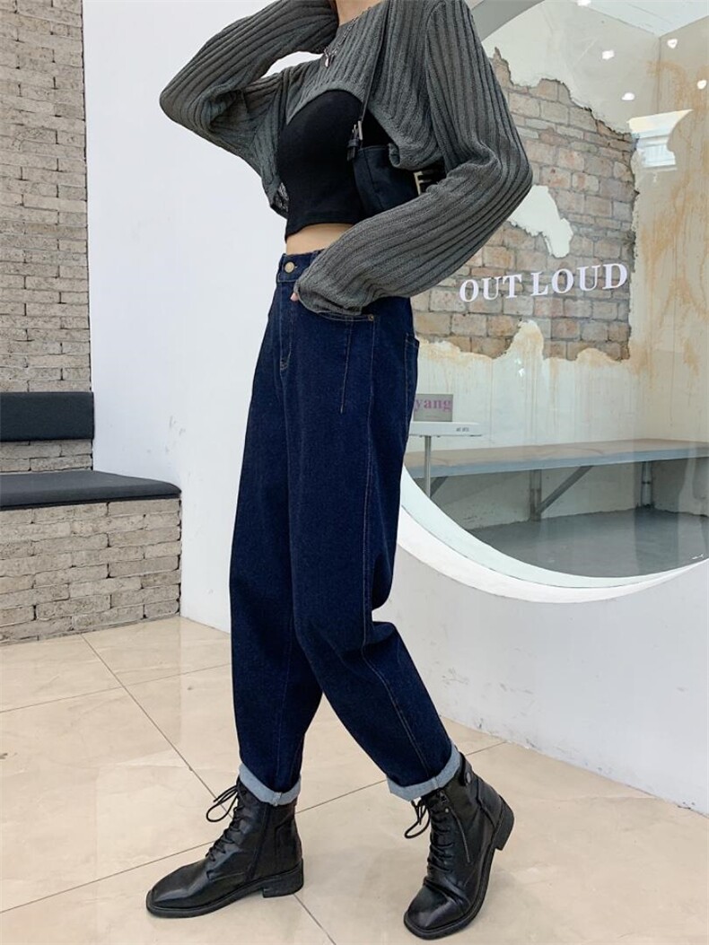 老爹牛仔裤，女装牛仔裤，潮不落