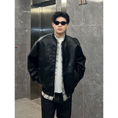 现货加厚棉衣美式潮流皮夹克外套男短款机车棉服皮衣特P80，男装夹克，电商C306-1