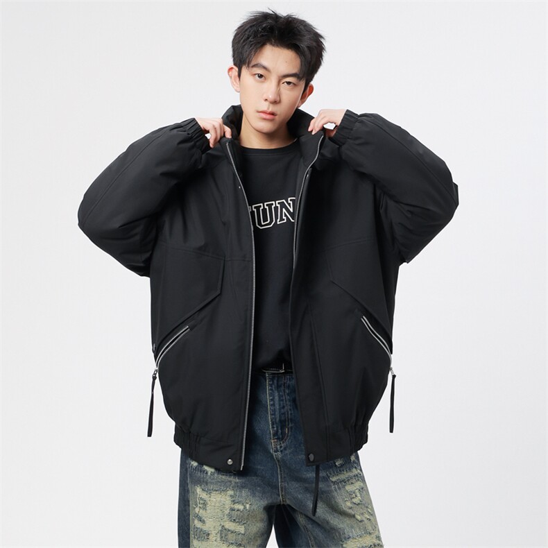 自家图有视频复古加绒毛领外套棉衣新款连帽派克棉服M2572p85,男装棉衣,电商D315