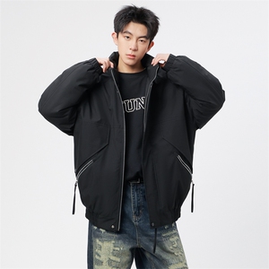 自家图有视频 复古加绒毛领外套棉衣新款连帽派克棉服M2572p85图片