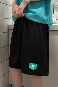 MK37264-P15 冰丝短裤男士大码宽松休闲五分裤男运动中裤图片