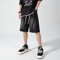 夏季男短裤男潮流时尚五分裤夏季牛仔短裤D128-P43，男装牛仔裤，星座308B-2