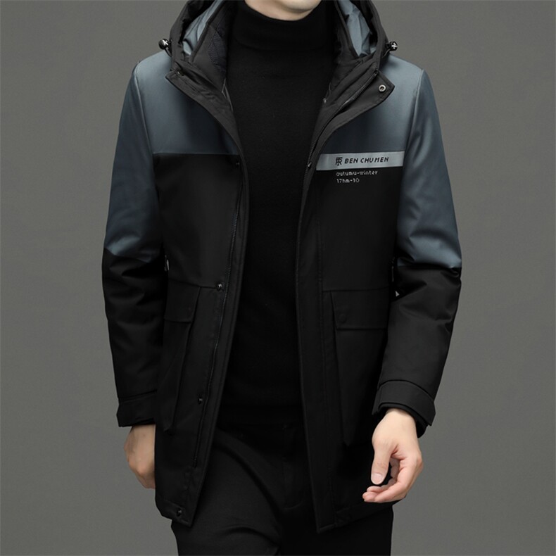 BNA2195钱塘2020-2中年男士冬季新款厚款商务休闲简约羽绒服P330图片