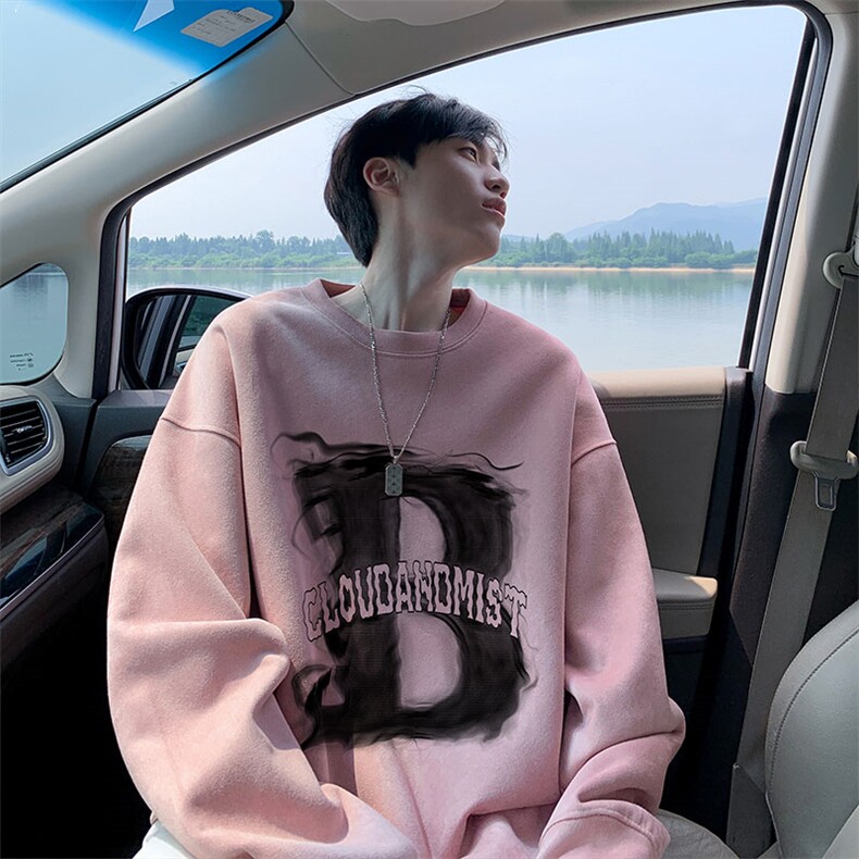 2025秋季男潮流休闲wyjp7829卫衣圆领麂皮绒特p35控69,男装卫衣,星座605(原A050)