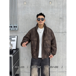 新标50白鸭绒 冬装时尚保暖皮羽绒服外套男 562-P230图片