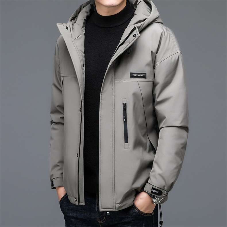 羽绒服男冬季商务休闲连帽外套中年男士加厚保暖上衣2023年新款,男装羽绒服,电商B212（原钱塘6029）