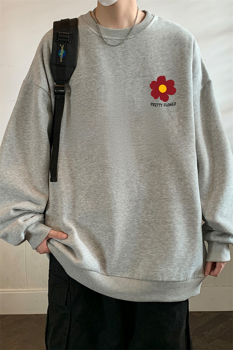 圆领卫衣男大码加厚加绒长袖t恤男S6257-P28加绒款-P33,男装卫衣,电商A040