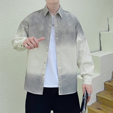 高品质纯棉寸衫型夹克刺绣扎染渐变外套店主社会小伙新款CS73P68，男装夹克，星座301B-1