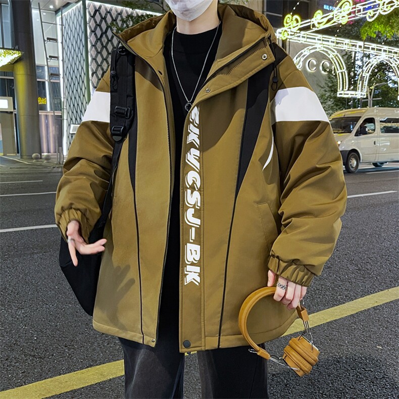 加绒加厚夹克男时尚潮流加厚棉衣男外套MY1685-P73,男装夹克,星座310B-3