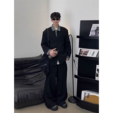 现货美士假两件牛仔西装外套JK0134-P95，男装夹克，星座313A(原308A-2)