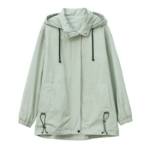 2023春季时尚简约优雅气质显瘦休闲修身百搭潮流风衣外套图片