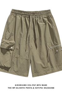 白底超 电商A188-DK2001-TP48 100聚酯纤维 夏季宽松休闲短裤控80图片