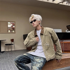 美式韩版工装夹克上衣男潮流外套JK7013-P77，男装夹克，星座208-5