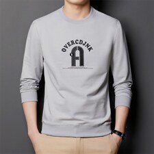 卫衣春季中青年男士t恤长袖2022潮流休闲衣服打底衫上衣纯色男装,男装卫衣,电商B212（原钱塘6029）