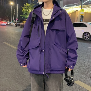 夹克外套男冲锋衣春秋季短款登山男士休闲工装轻户外JK136-P88图片