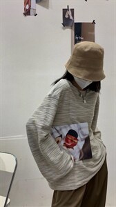 慵懒风宽松上衣图片
