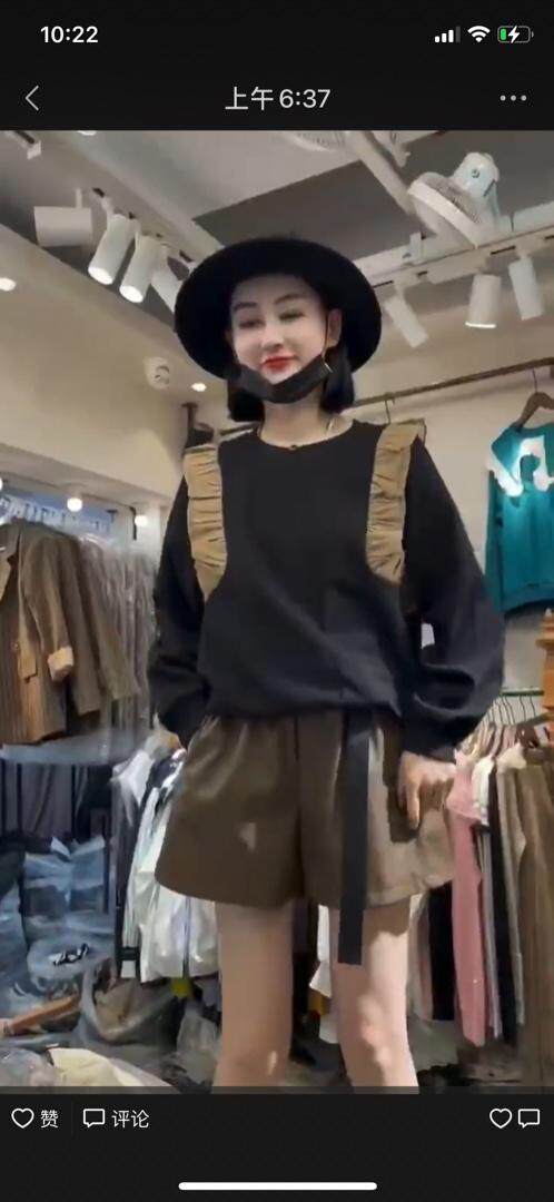 木耳边卫衣，女装卫衣/绒衫，美惠百合