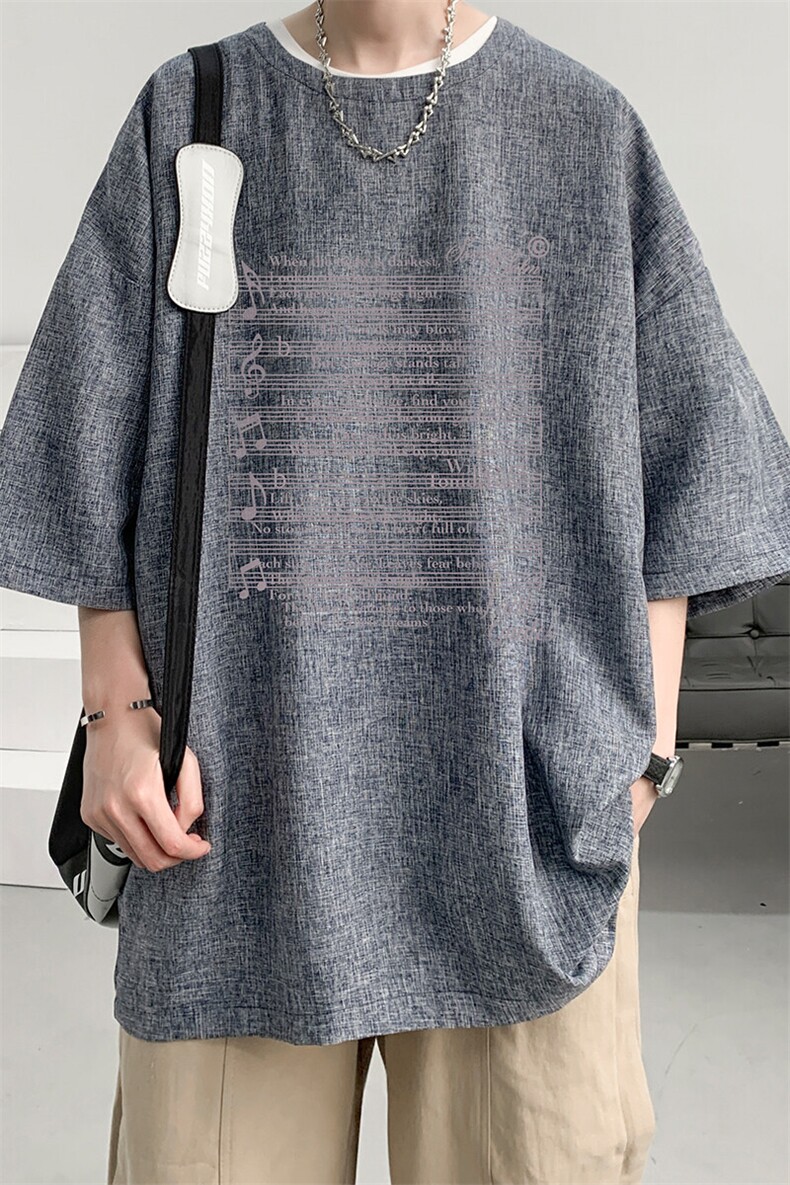 风复古亚麻短袖男棉麻t恤男半袖ZT71428-P35,男装T恤,电商A040