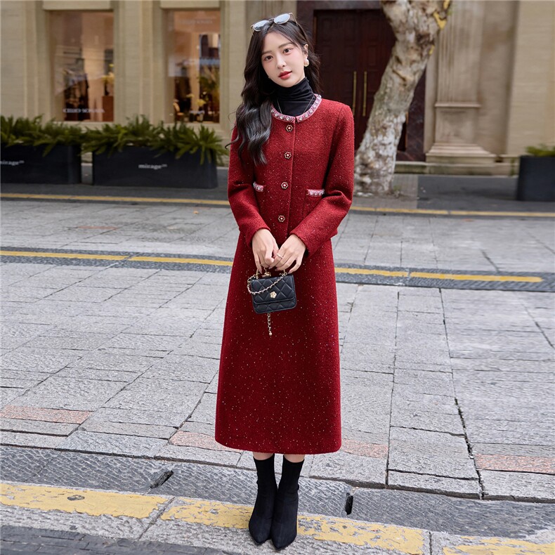 【bao款现货已出】2025冬装新款新娘回门服敬酒服钉钻两件套25毛,女装套装/套裙,雅静靓衣