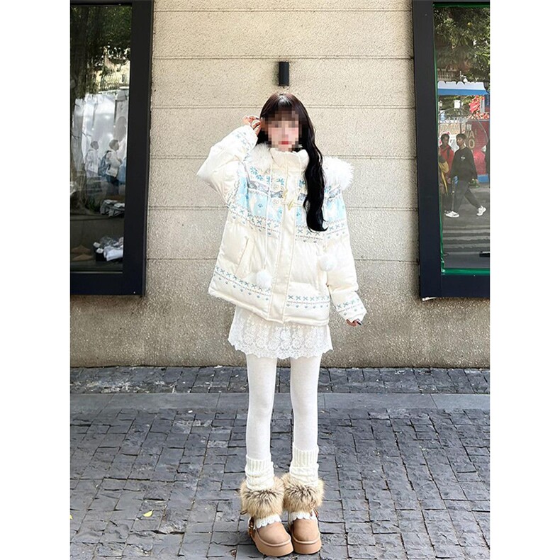 1506-1/M78901/P99女生冬季清纯甜妹可爱少女毛领连帽棉服,男装棉衣,星座1506-1