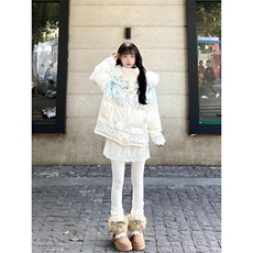 1506-1/M78901/P99女生冬季清纯甜妹可爱少女毛领连帽棉服，男装棉衣，星座1506-1