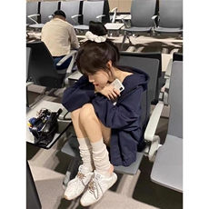 奶系卫衣外套拉链的oversize连帽开衫女款春秋款奶糯风，女装短外套，星座506A