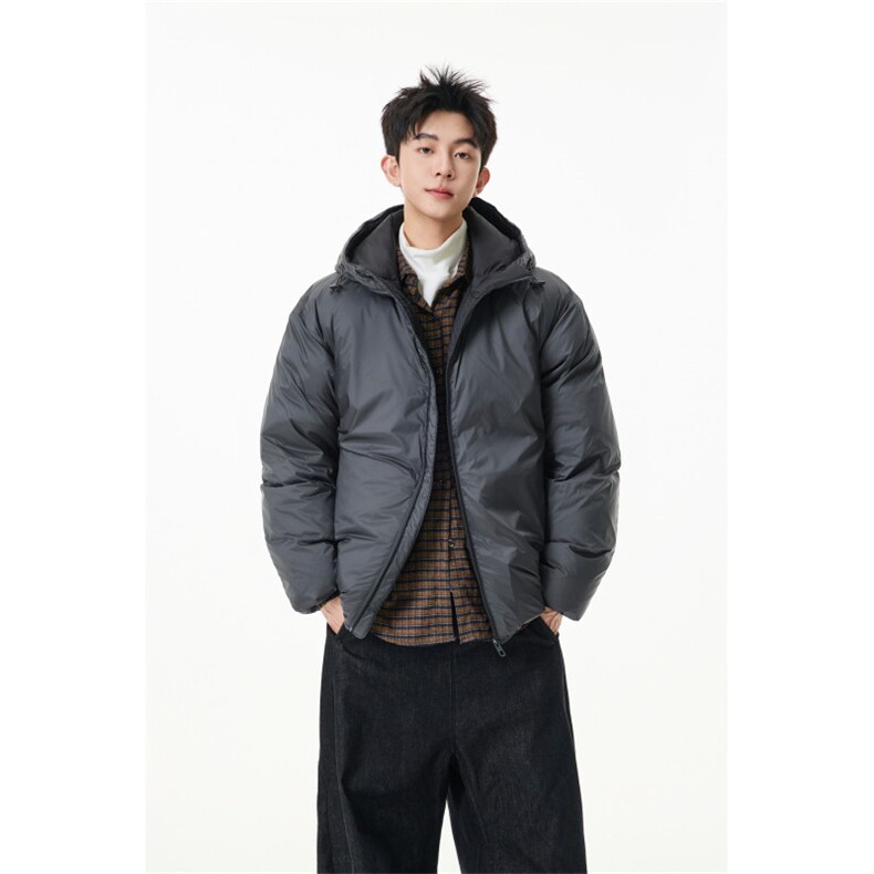90%绒新标有报 连帽韩版宽松羽绒服外套Y995/ P350 现货图片