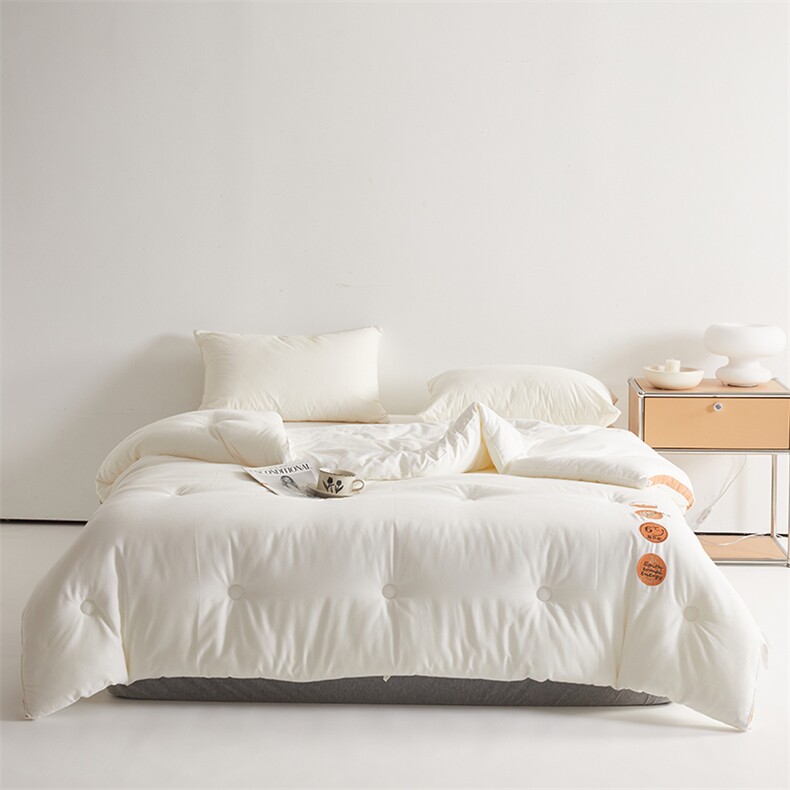 秋冬新品温暖舒适超细纤维艾草发热被被子被芯，被套/被芯，一起卖家纺